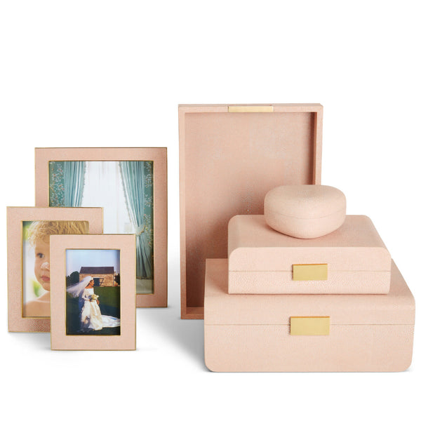 AERIN Shagreen Heart Box