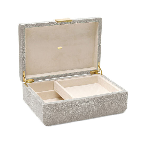 AERIN Modern Shagreen Jewelry Box