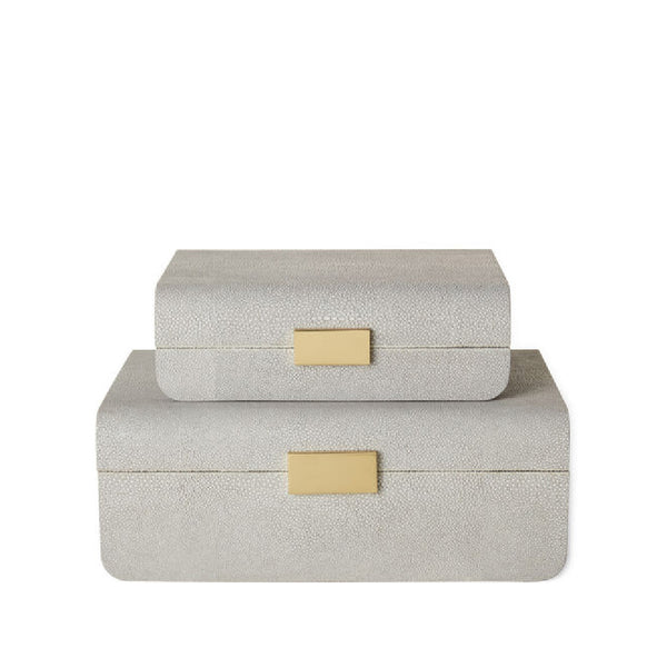 AERIN Modern Shagreen Jewelry Box