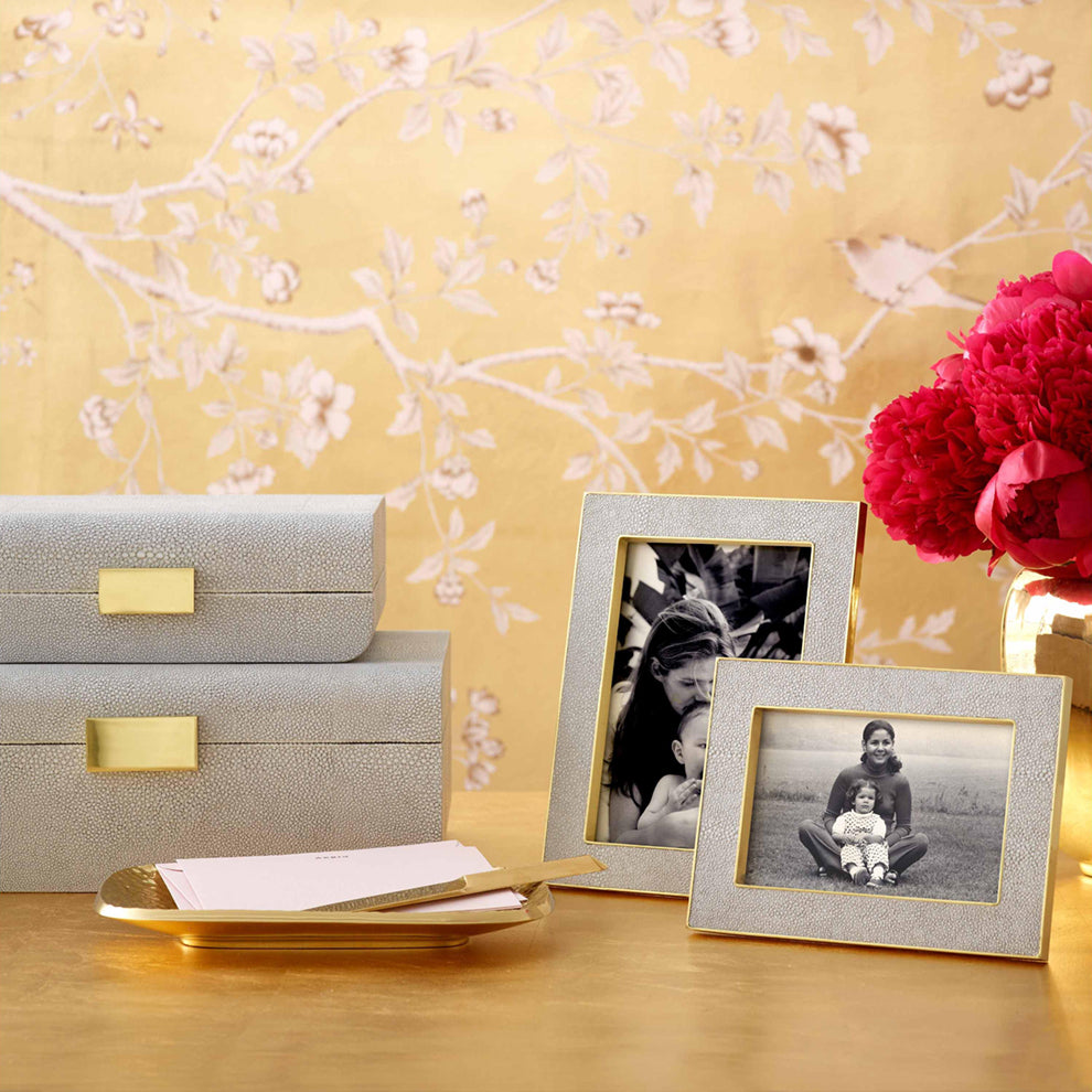 Classic Shagreen Frame - Dove