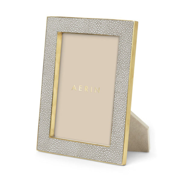 AERIN Classic Shagreen Frame - Dove