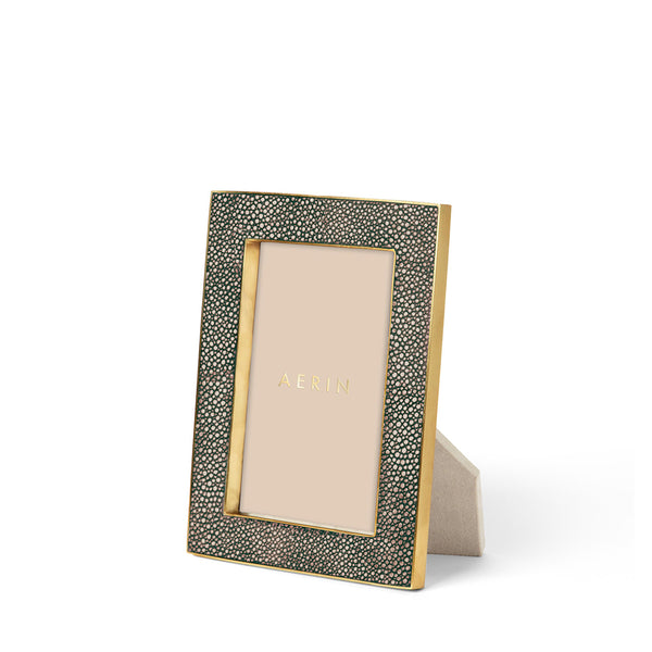 AERIN Classic Shagreen Frame - Chocolate