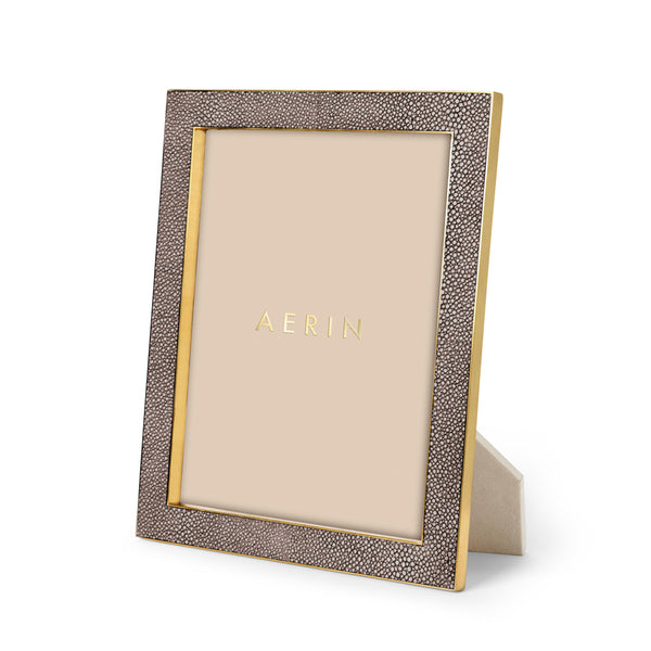 AERIN Classic Shagreen Frame - Chocolate
