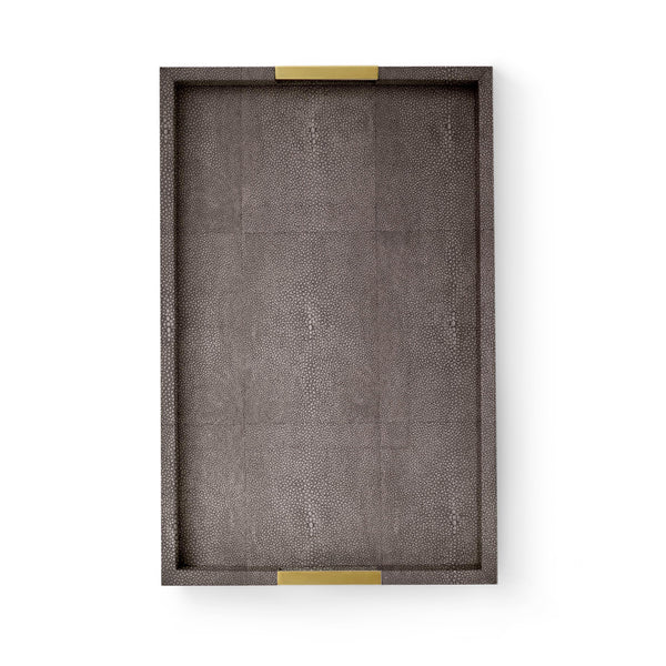 AERIN Modern Shagreen Desk Tray