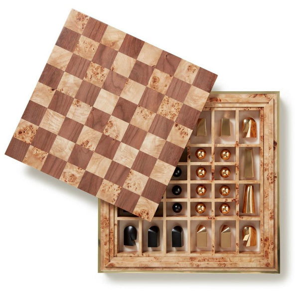AERIN Shagreen Chess Set