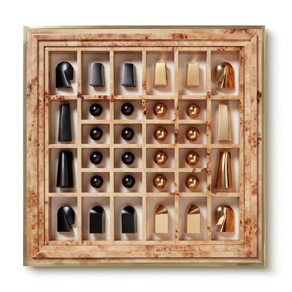 AERIN Shagreen Chess Set