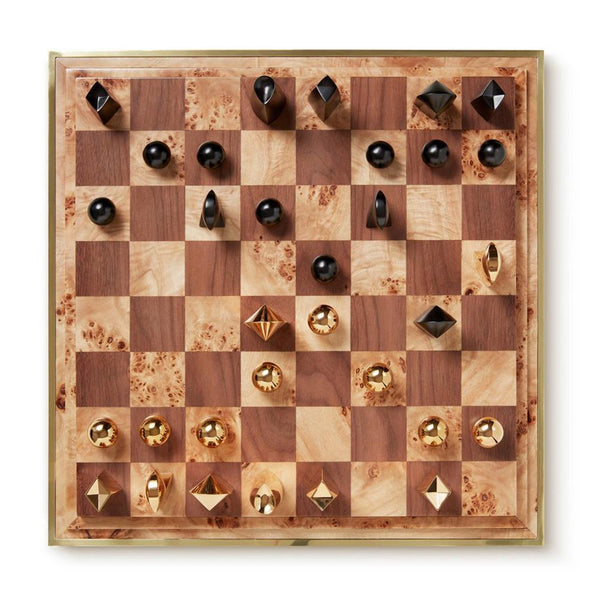 AERIN Shagreen Chess Set