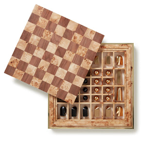 AERIN Shagreen Chess Set