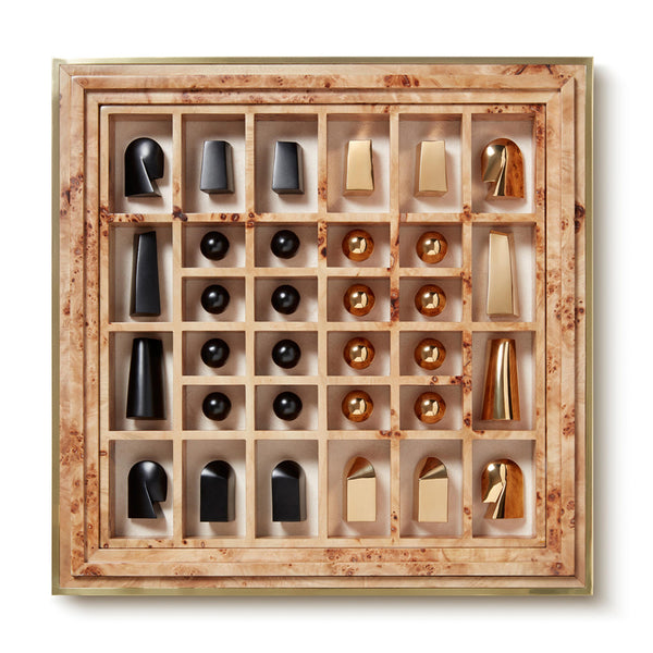 AERIN Shagreen Chess Set