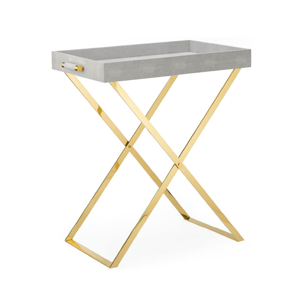 AERIN Brass Butler Tray Stand