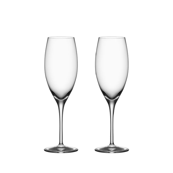 ORREFORS Premier Champagne Set Of 2