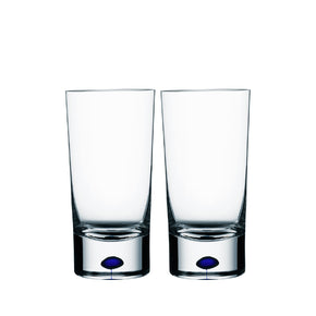ORREFORS Intermezzo Blue Tumbler Pair