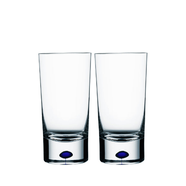 ORREFORS Intermezzo Blue Tumbler Pair