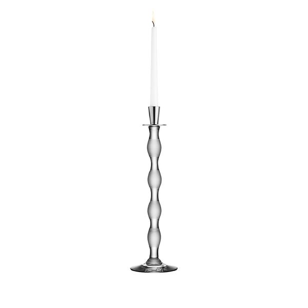 ORREFORS Celeste Stripes Candlestick