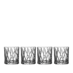 ORREFORS City Old Fashioned Set Of 4
