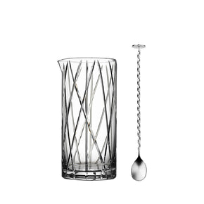 ORREFORS City Mixing Glass Including Bar Spoon