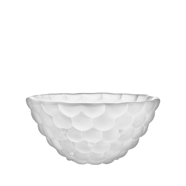 ORREFORS Raspberry Frost Bowl Medium