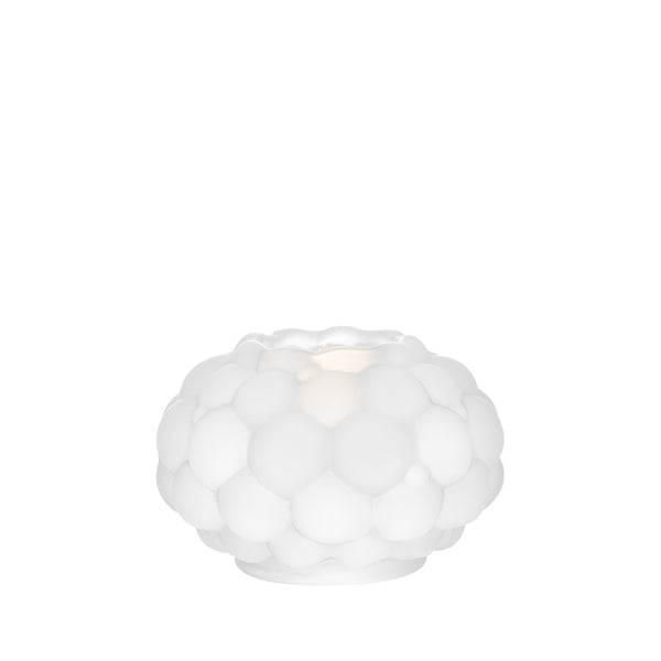 ORREFORS Raspberry Frost Votive Medium