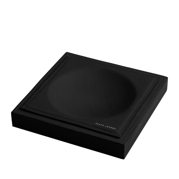 RALPH LAUREN Brennan Leather-Teak Catchall