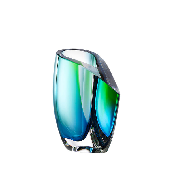 KOSTA BODA Mirage Vase Green Blue