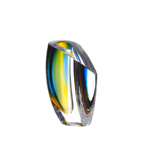 KOSTA BODA Mirage Vase Blue Amber