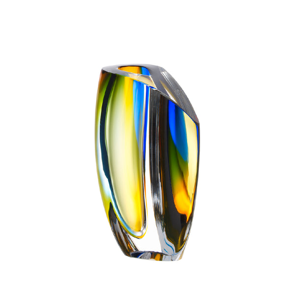 KOSTA BODA Mirage Vase Blue Amber