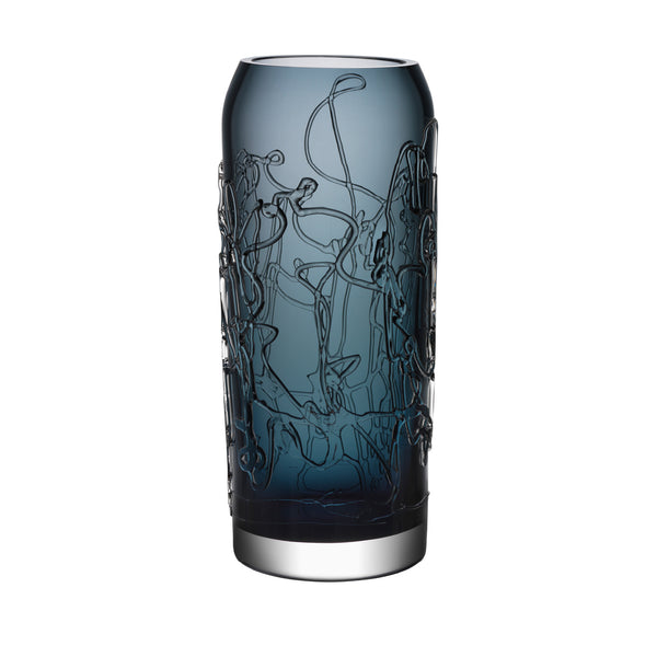 KOSTA BODA Twine Vase Gray