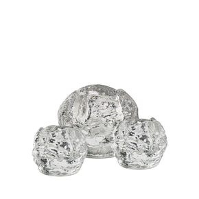 KOSTA BODA Snowball Votive Set Of 3