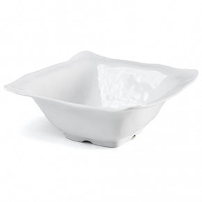 Q SQUARED Ruffle Melamine Square Serving Bowl Set of 4