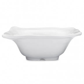 Q SQUARED Ruffle Melamine Square Serving Bowl Set of 4
