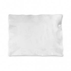 Q SQUARED Ruffle Melamine Rectangle Platter Set of 4