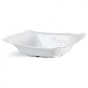 Q SQUARED Ruffle Melamine Rectangle Shallow Serving Bowl Set of 4