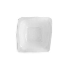 Q SQUARED Ruffle White Melamine Square Dip Bowl Set Of 4