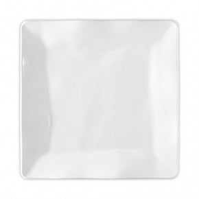 Q SQUARED Ruffle Melamine Square Dinner Plate Set of 8