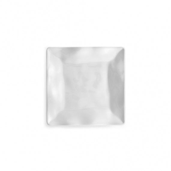 Q SQUARED Ruffle Melamine Square Canape Plate Set of 12