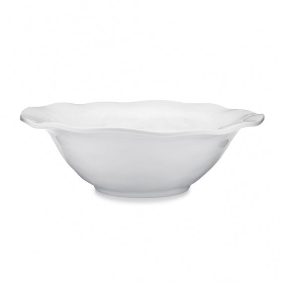 Q SQUARED Ruffle Melamine Round Serving Bowl Set of 4