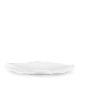 Q SQUARED Ruffle Melamine Oval Platter Set of 4