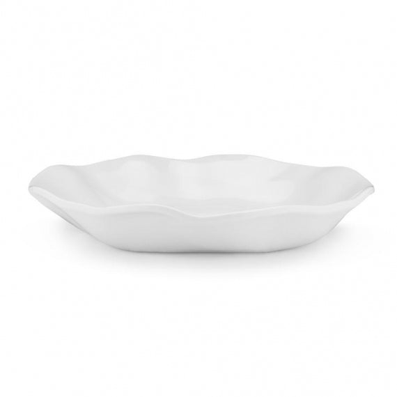 Q SQUARED Ruffle Melamine Round Dinner Bowl Set of 8