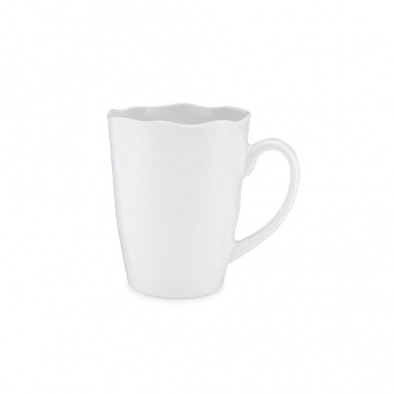 Q SQUARED Ruffle Melamine Mug Set of 8