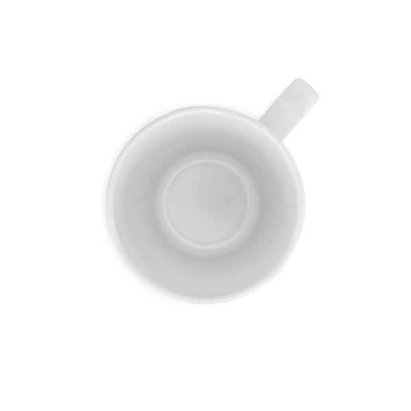 Q SQUARED Ruffle White Melamine Mug Set Of 4