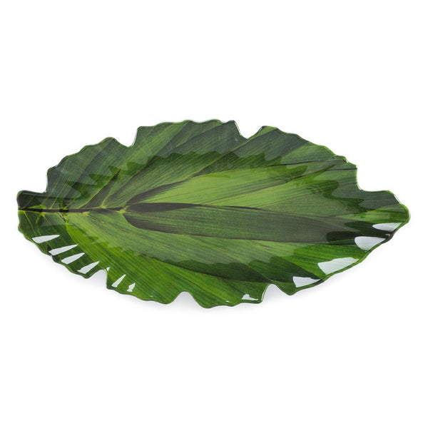 Q SQUARED Zen Melamine Leaf Platter Set of 4
