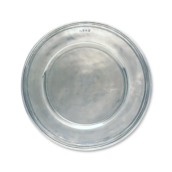 MATCH PEWTER Scribed Rim Charger