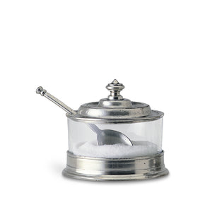 MATCH PEWTER Jam Pot with Spoon