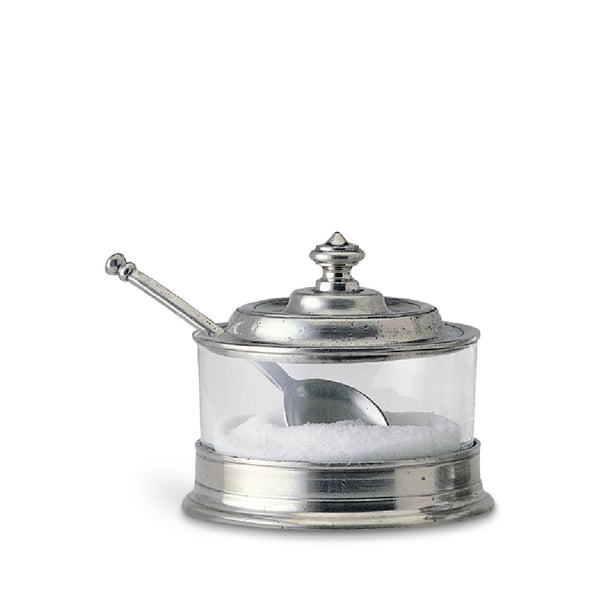 MATCH PEWTER Jam Pot with Spoon