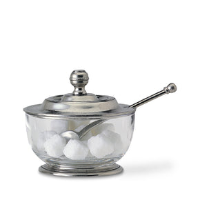 MATCH PEWTER Sugar Bowl with Spoon