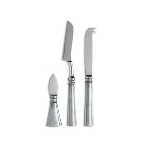 MATCH PEWTER Lucia 3 PC Cheese Knife Set