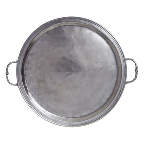 MATCH PEWTER Round Tray With Handles