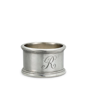 MATCH PEWTER Round Napkin Ring in Pair