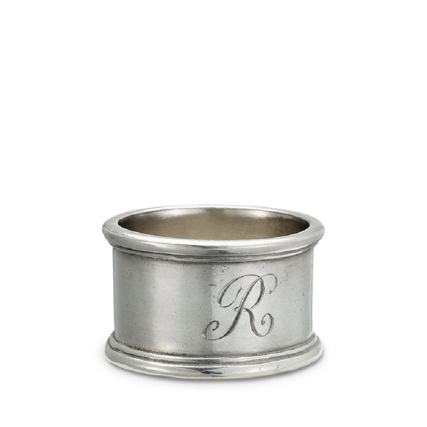 MATCH PEWTER Round Napkin Ring in Pair