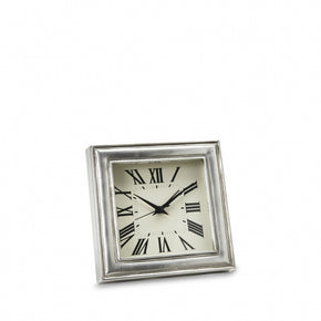 MATCH PEWTER Square Alarm Clock
